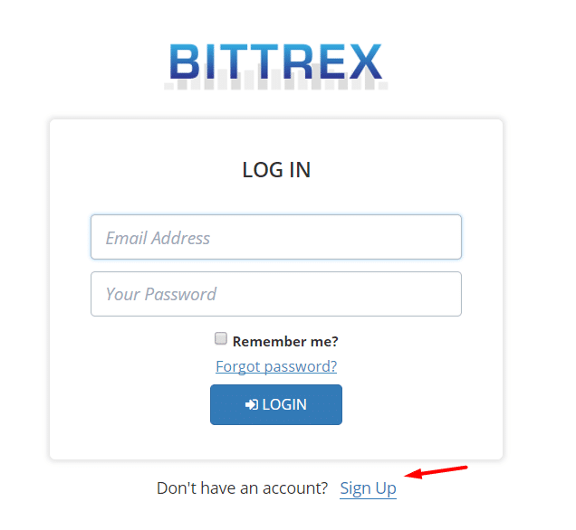 Регистрация на бирже bittrex