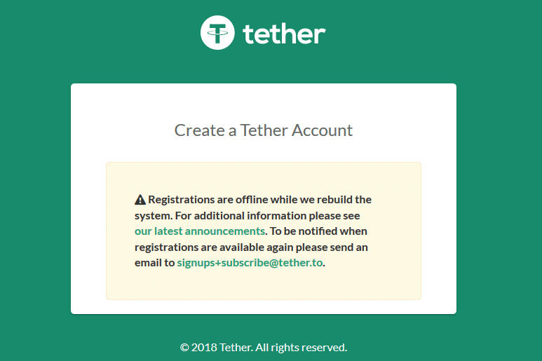 Кошелек от Tether Limited